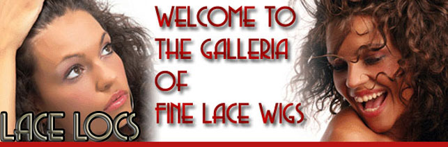 Woman wearing lace wig